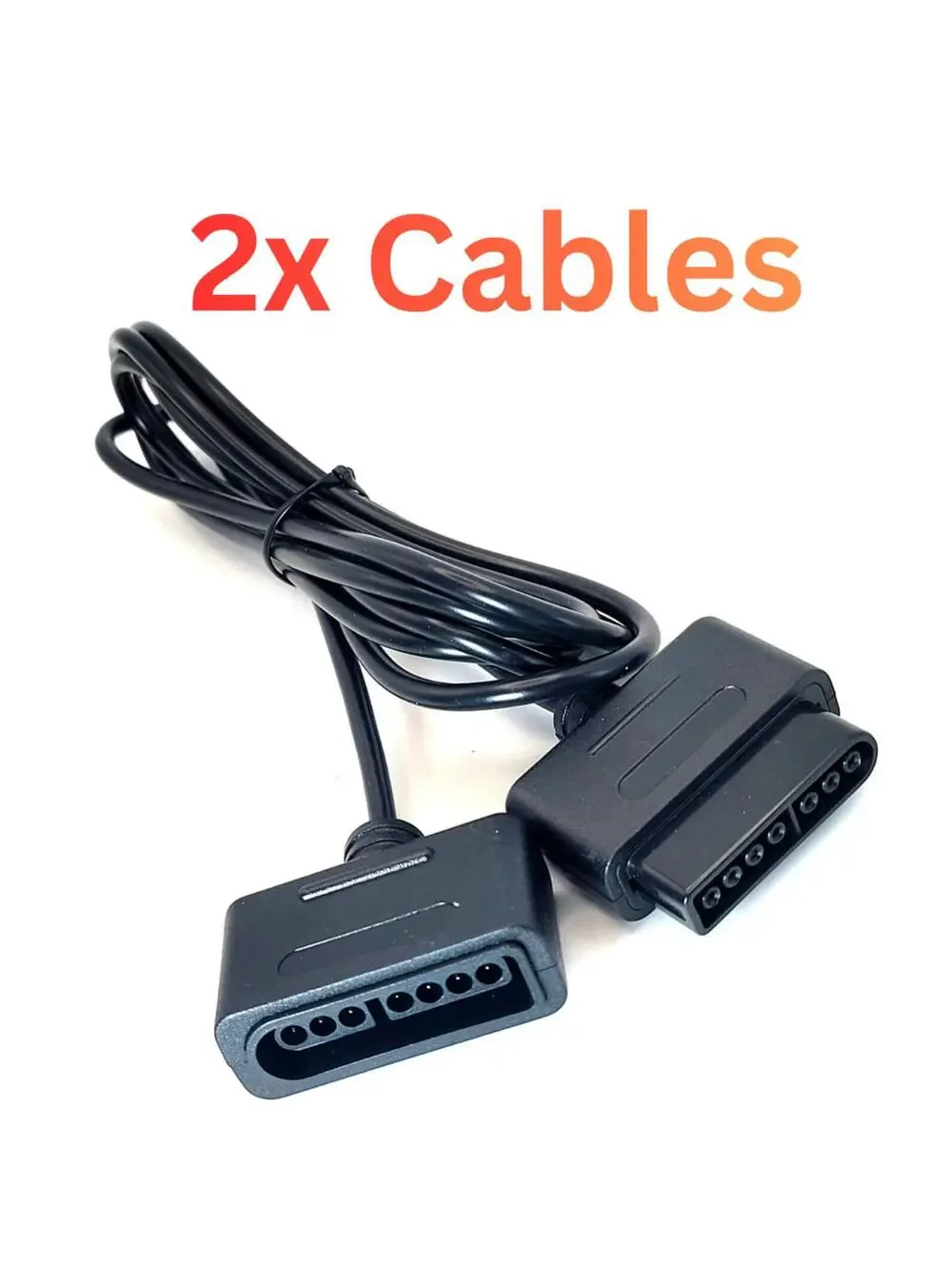 2x SNES / Super Nintendo Controller Extension Cables (6')